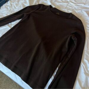 Brown large long sleeve shirt